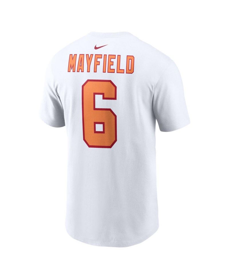 Men's Baker Mayfield White '76 Tampa Bay Buccaneers 50th Season Name & Number T-Shirt