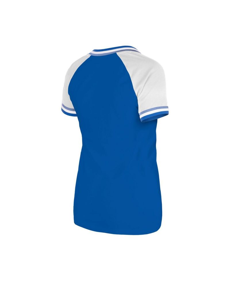 Women's Royal Kansas City Royals Gameday Raglan V-Neck T-Shirt