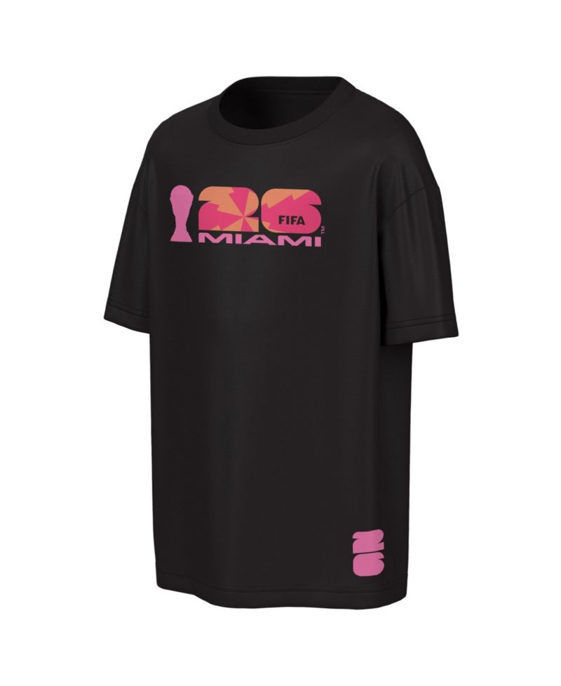 Men's Black FIFA World Cup 2026 Miami Big City Poster T-Shirt