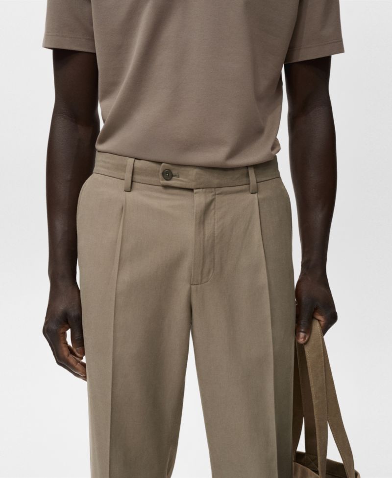 Men's Cotton Tapered Crop Pants