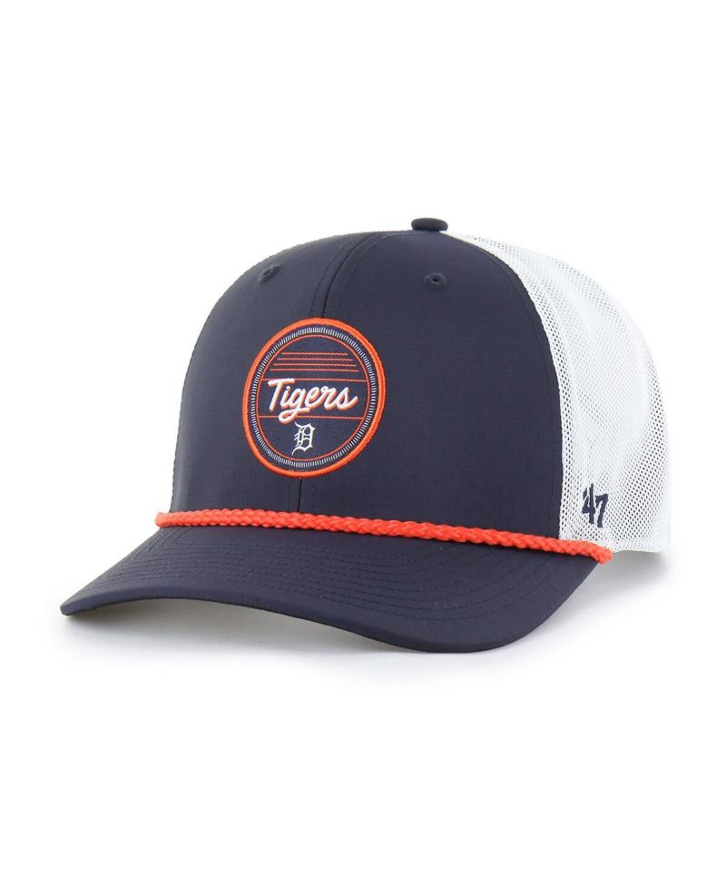 Men's Navy/White Detroit Tigers Fairway Trucker Adjustable Hat
