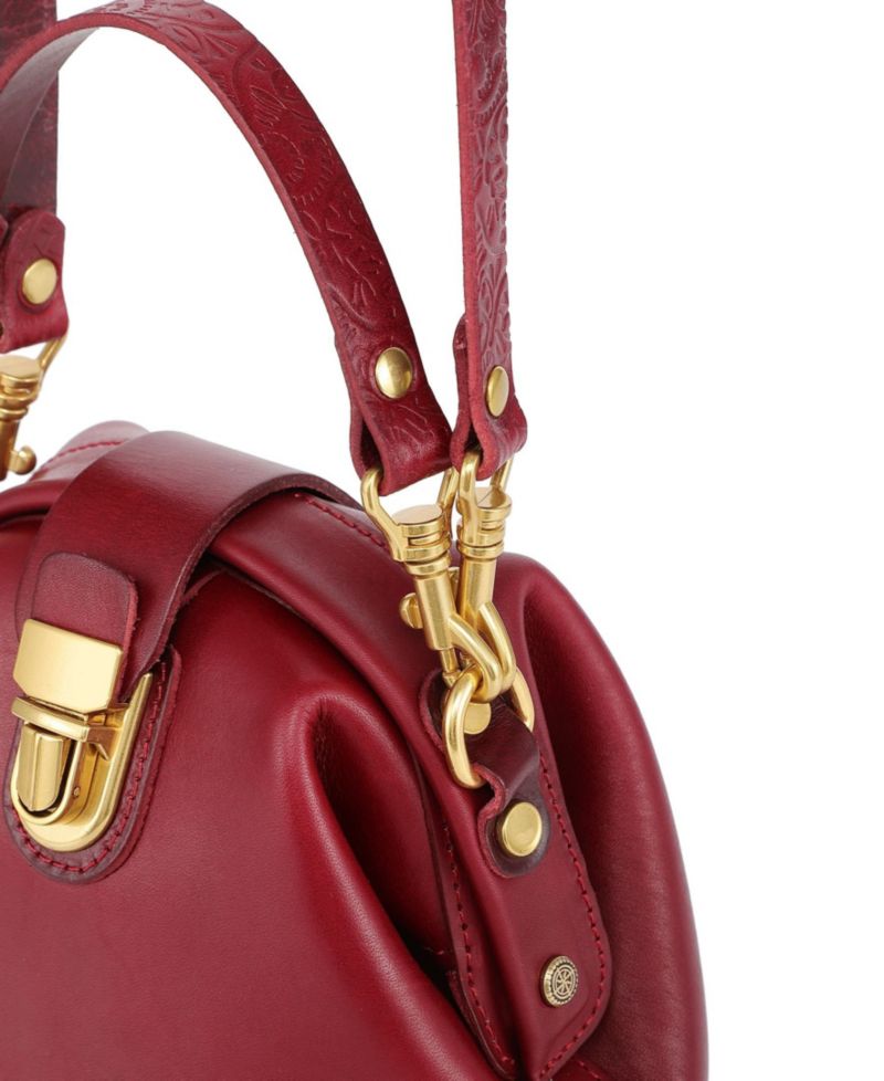 Doctor Mini Leather Bucket Crossbody Bag