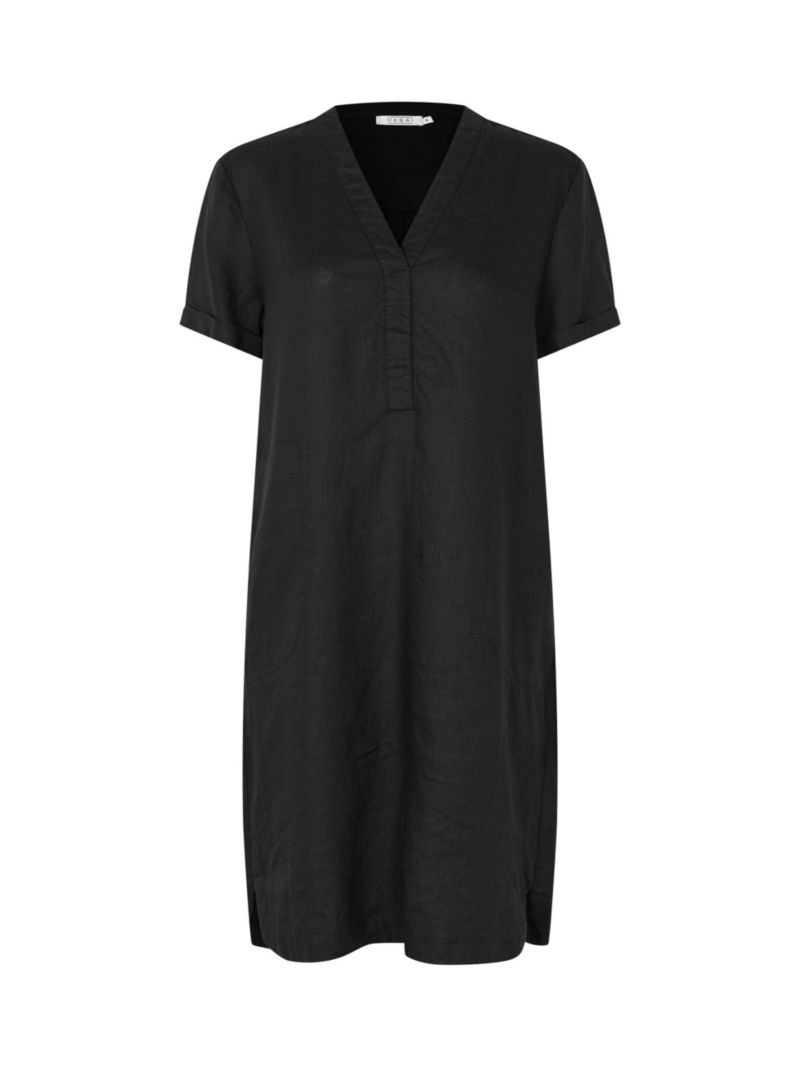 Women's Manareela Linen V-Neck Tunic Dress