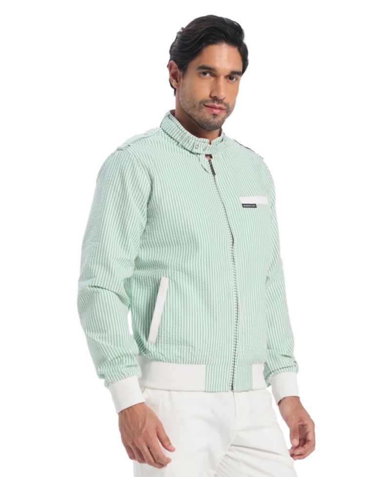 Men's Seersucker Iconic Racer Jacket