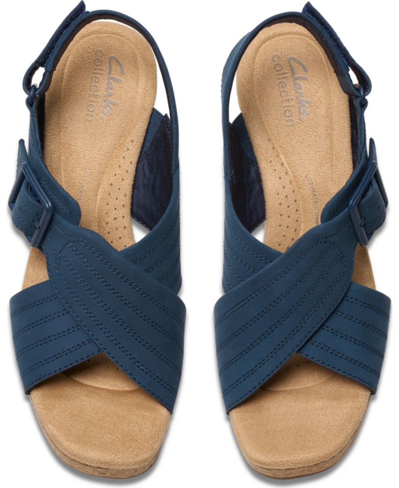 Collection Nerisa West Buckle Wedge Sandals