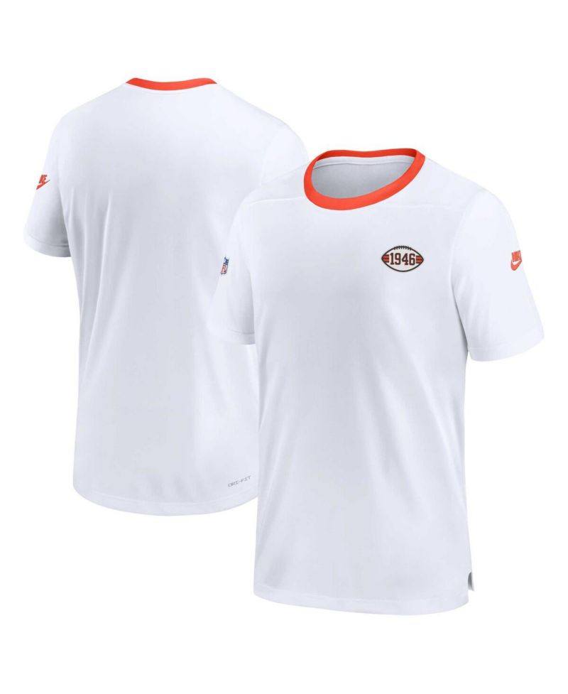 Men's White Cleveland Browns Sideline Coaches Alternate Performance T-shirt