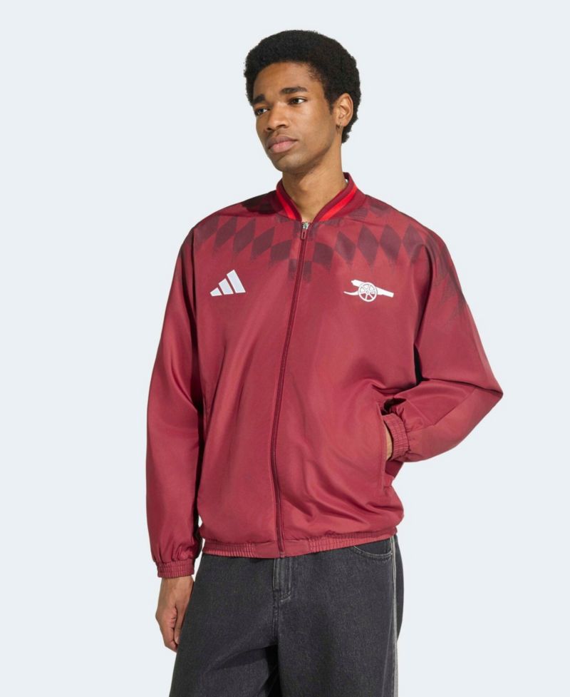 Men's Maroon Arsenal Stadium Culture Wear Full-Zip Track Jacket