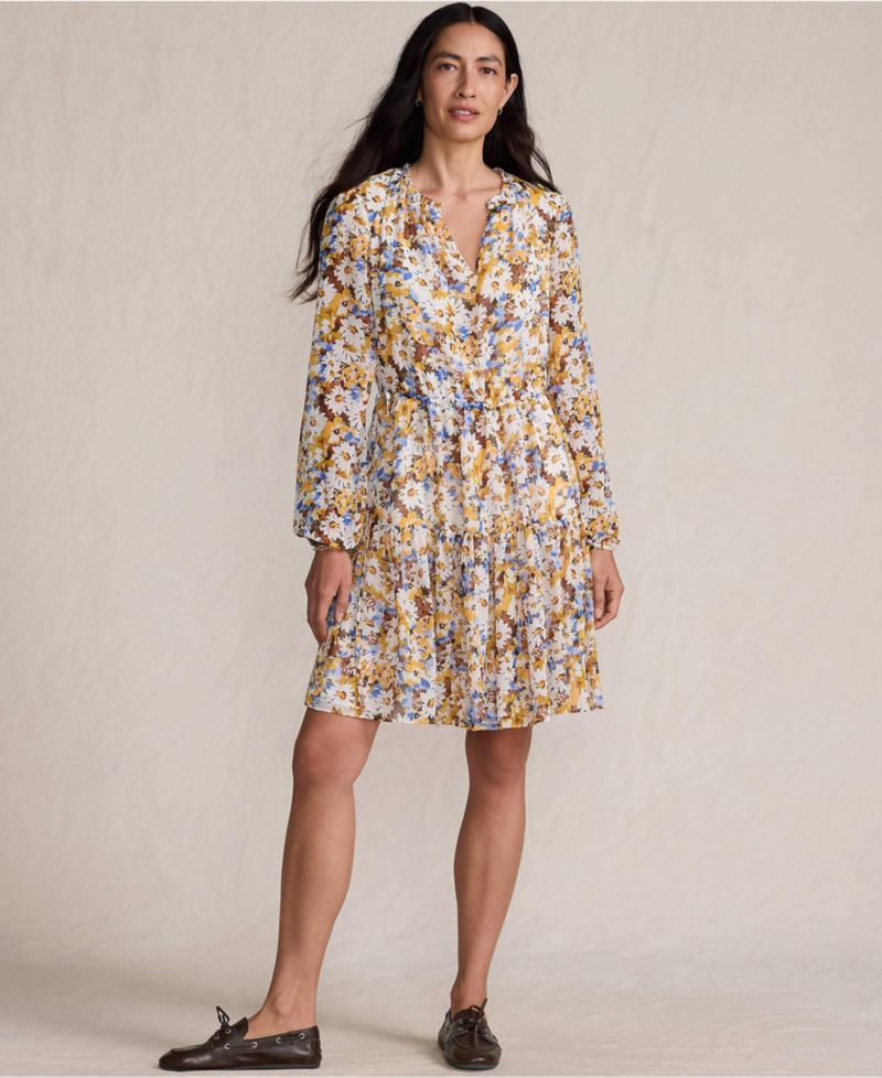 Women's Chiffon Above the Knee Adjustable Dress