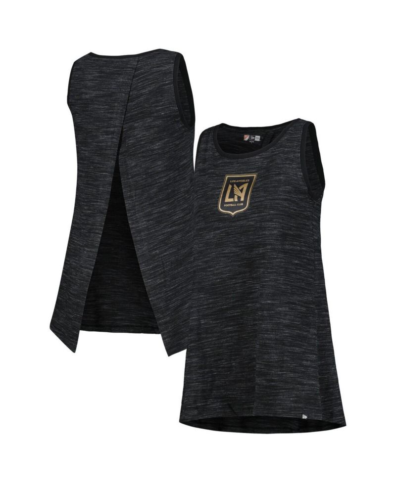 Women's Black LAFC Athletic Cross Back Tank Top