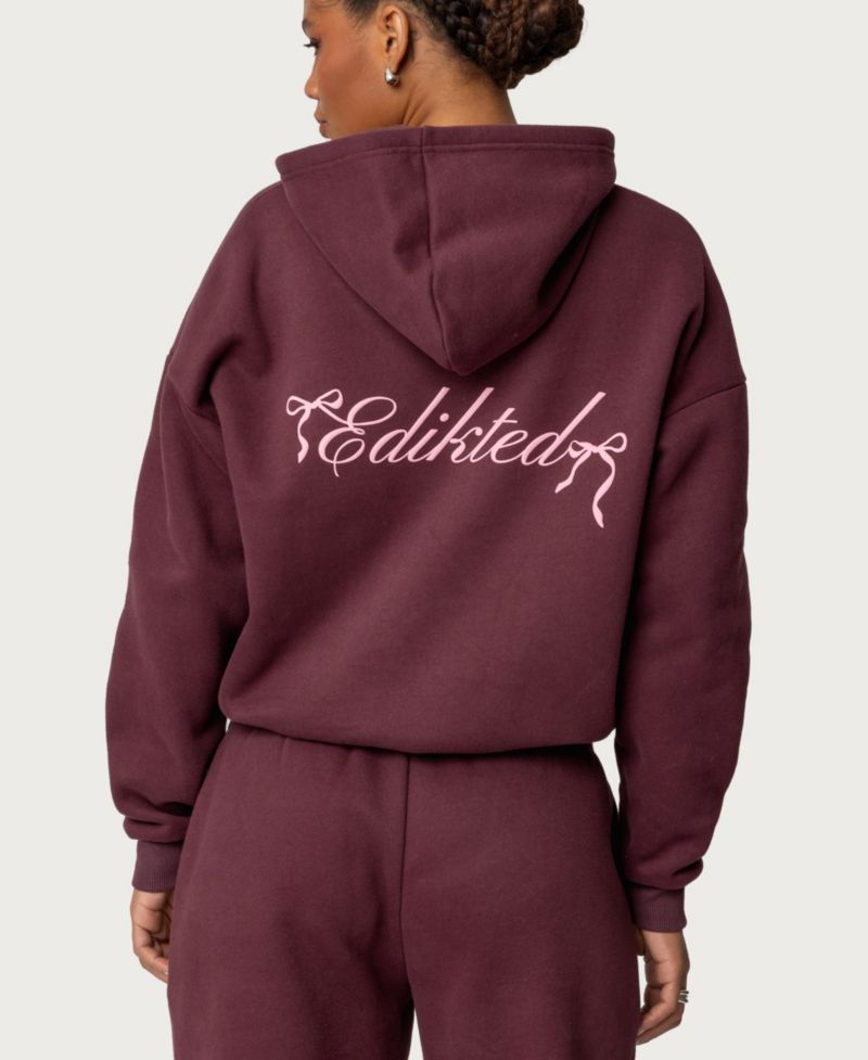 Women's Sasha Oversized Graphic Fleece Hoodie