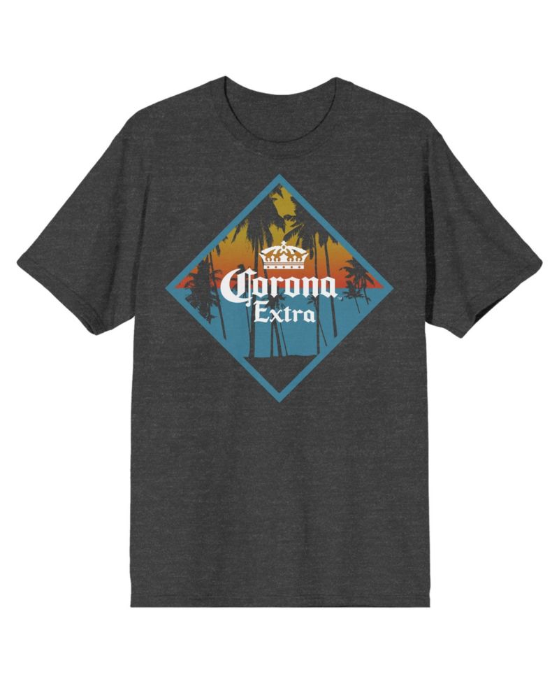 Men's Extra Logo Charcoal Heather T-Shirt-Small