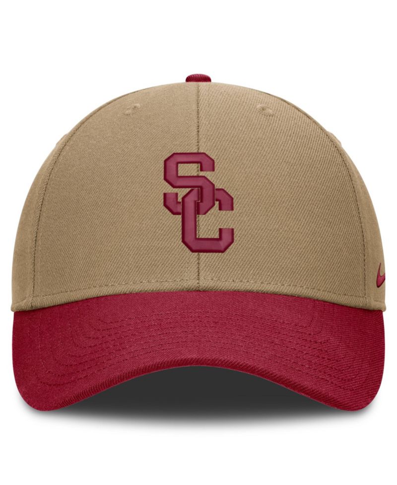 Men's and Women's Beige/Cardinal USC Trojans Primetime Rise Dri-FIT Adjustable Hat
