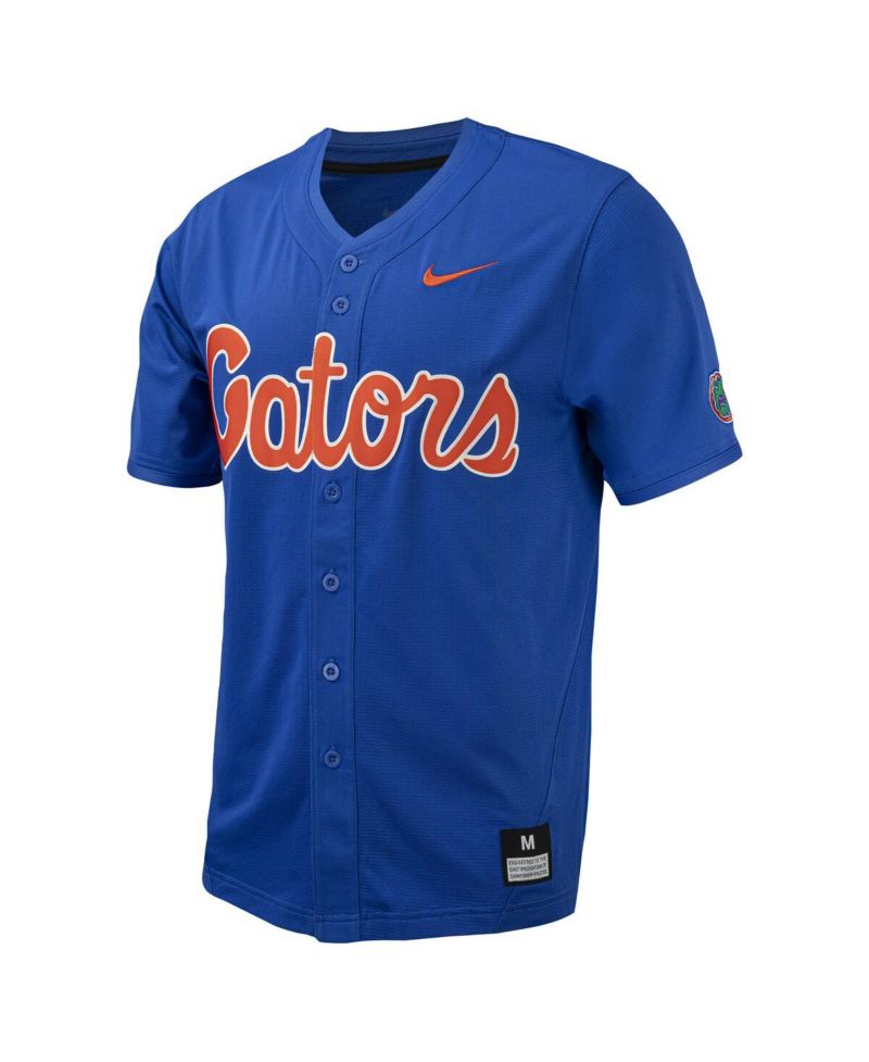 Men's Royal Florida Gators Replica Full-Button Baseball Jersey