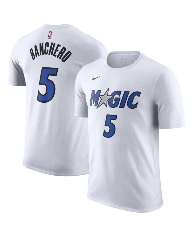 Men's Paolo Banchero White Orlando Magic Association Edition Name & Number T-Shirt