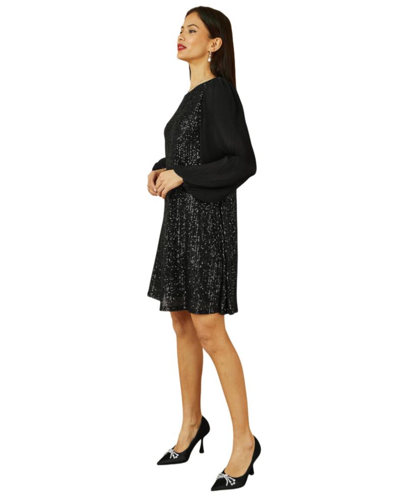 Women's Velvet Sequin Tunic Dress