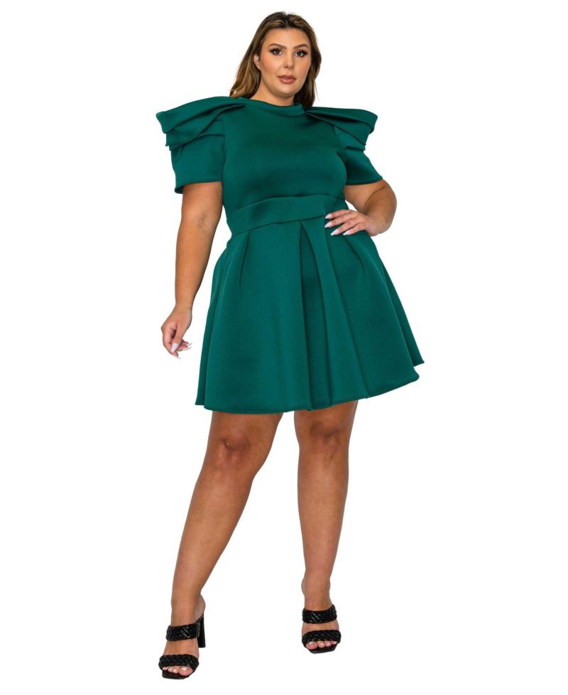 Plus Size Karina Neoprene Flare Dress