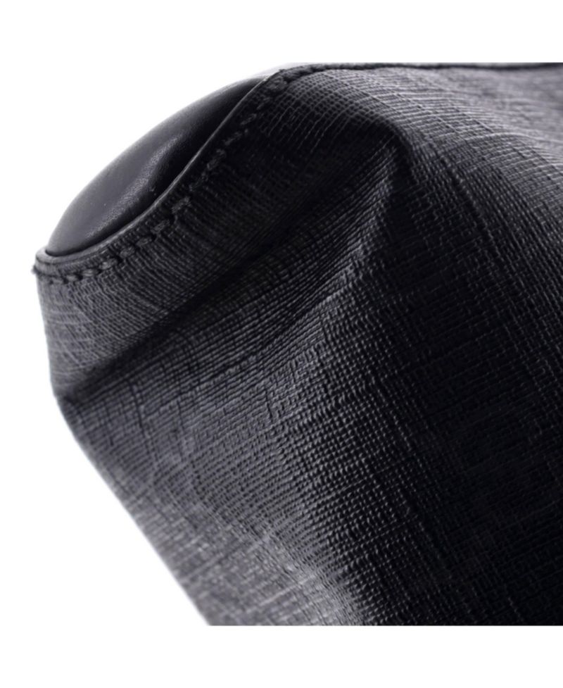 Medium Web Strap Front Zip Messenger Bag GG Coated Canvas