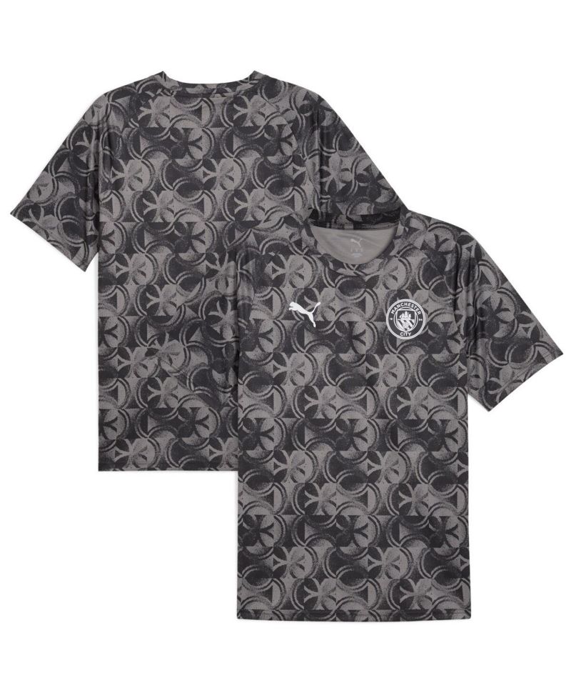 Men's Black Manchester City 2025/26 Pre-Match Training Jersey