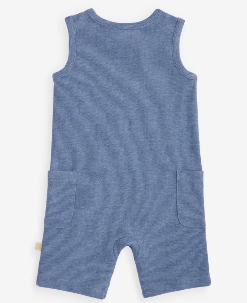 Baby Boys' 0M-24M Shark Waffle Romper