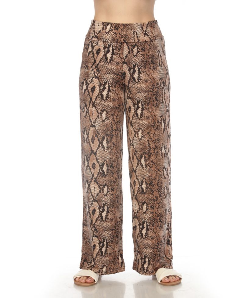 Women's High-Waist Floral Wide-Leg Pants