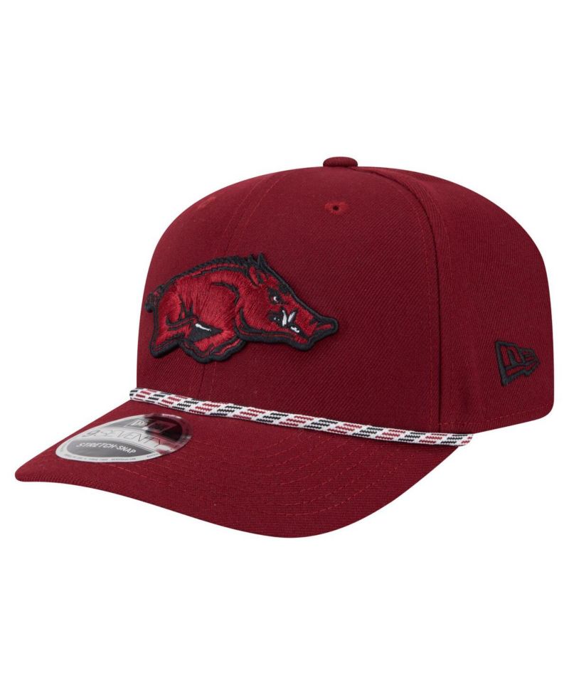 Men's Cardinal Arkansas Razorbacks Game Day Multi-Rope 9SEVENTY Stretch-Snap Hat
