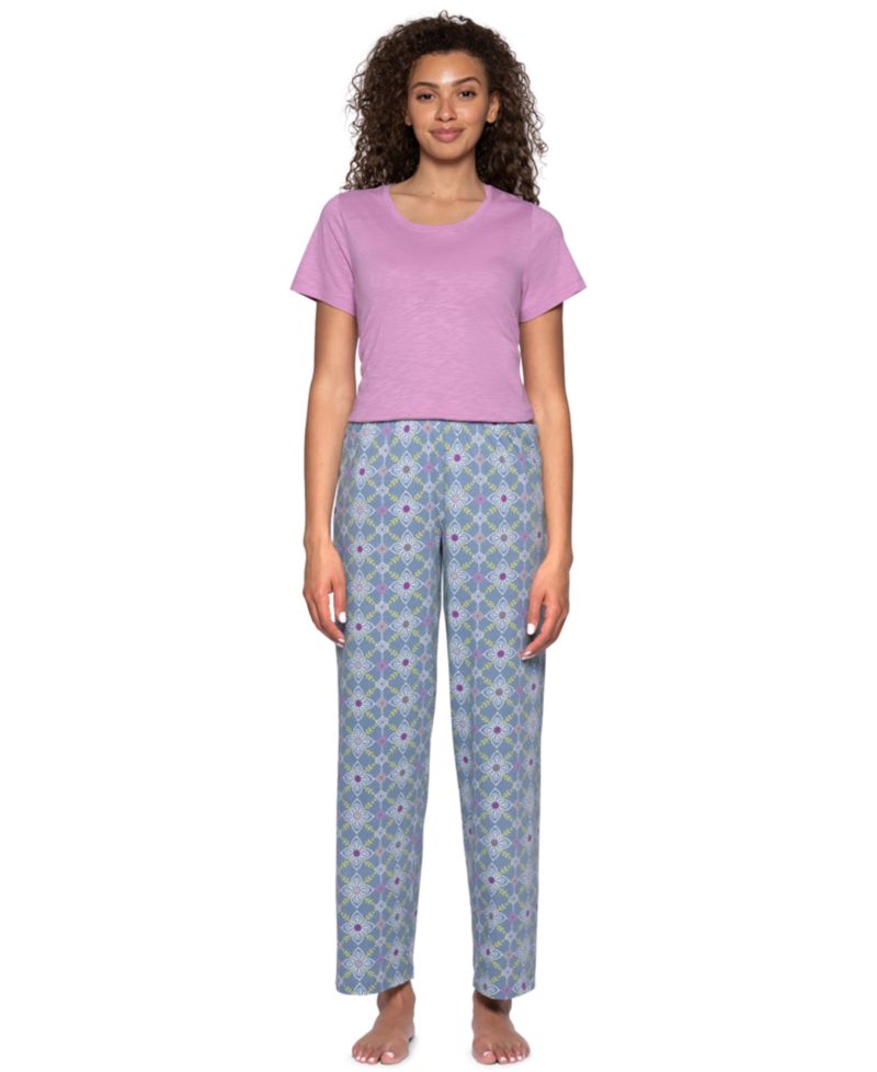 Women's Got Me In Stitches Cotton-Blend Relaxed-Fit Pajama Pants