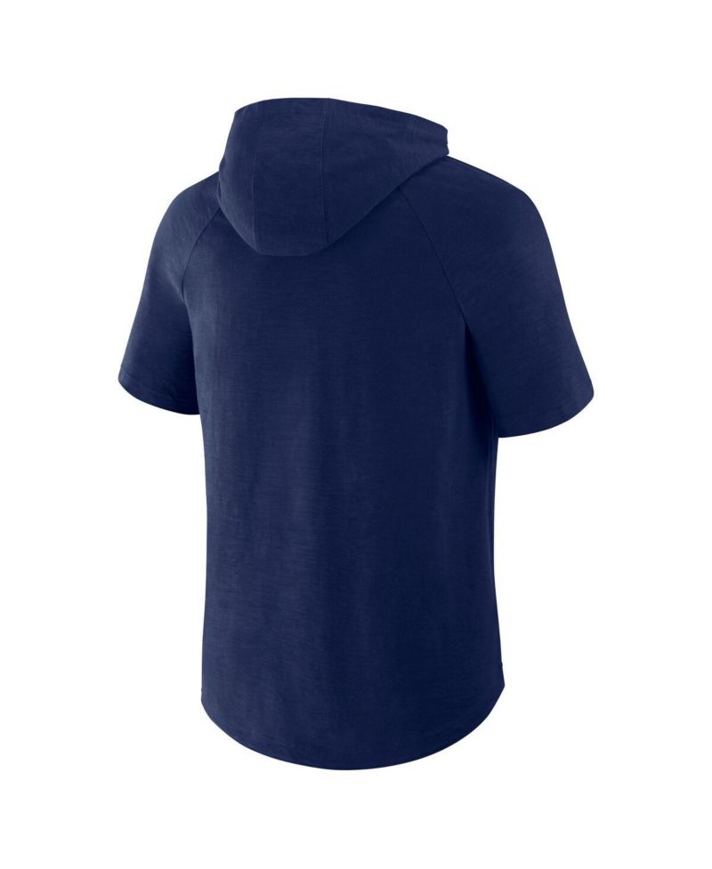 Men's Navy Dallas Mavericks Pass Legend Raglan Hoodie T-Shirt