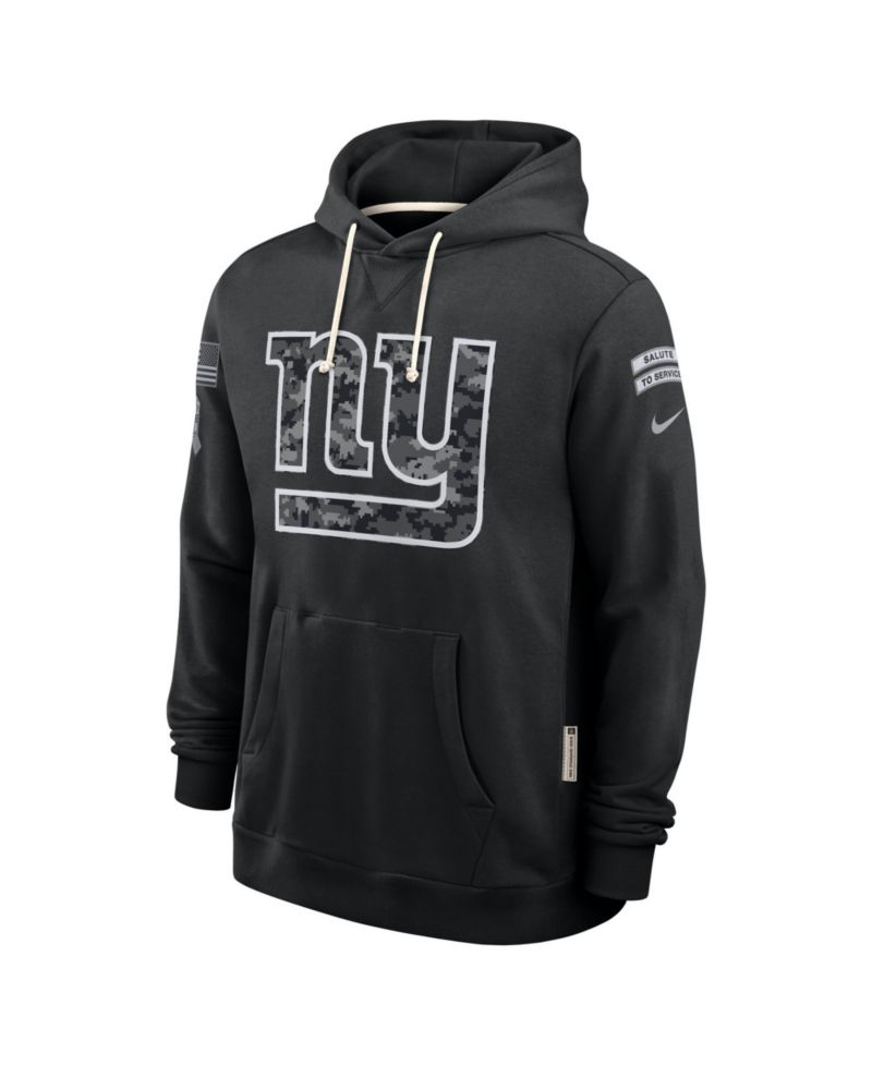 Men's Black New York Giants 2026 Salute to Service Sideline Pullover Hoodie
