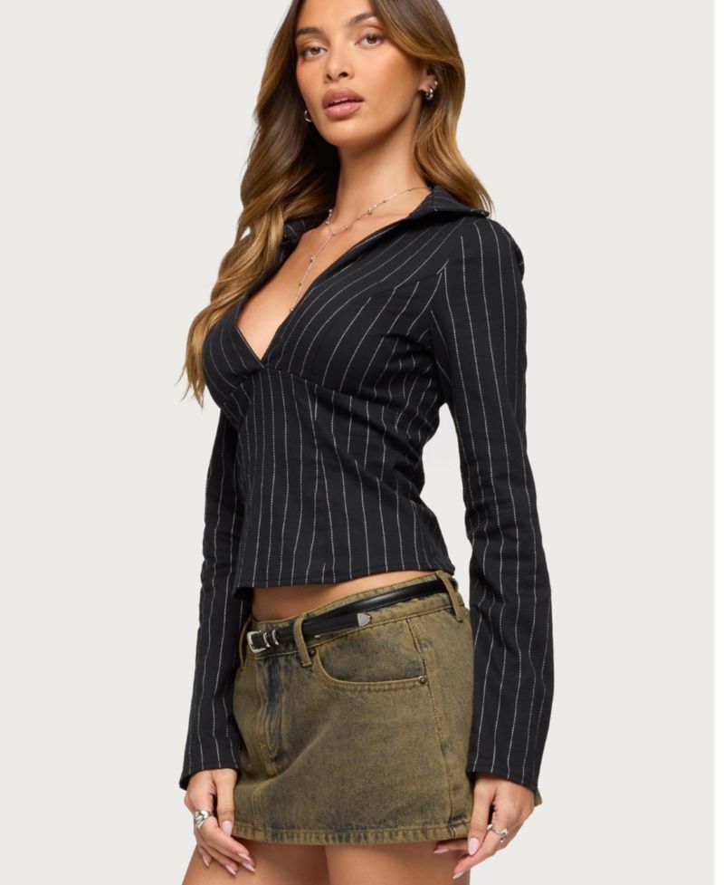 Women's Araceli Pinstripe Tailored Shirt