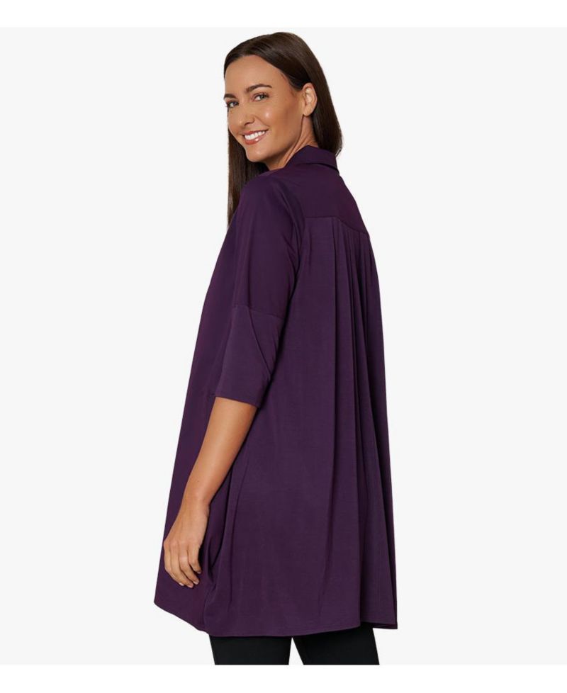 Women's Quarter Sleeve Cotton and Jersey Tiburon Tunic