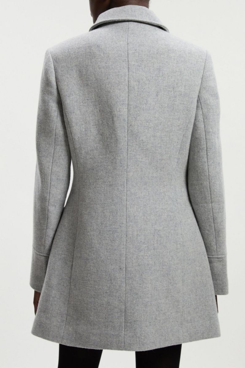 Women's Tailored Knot Detail Midi Coat