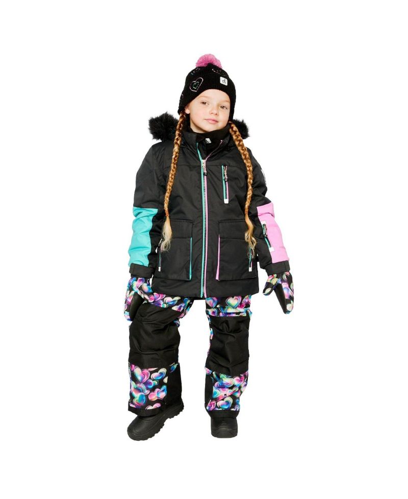 Little and Big Girl (6 -14) Two-Piece Play Snowsuit