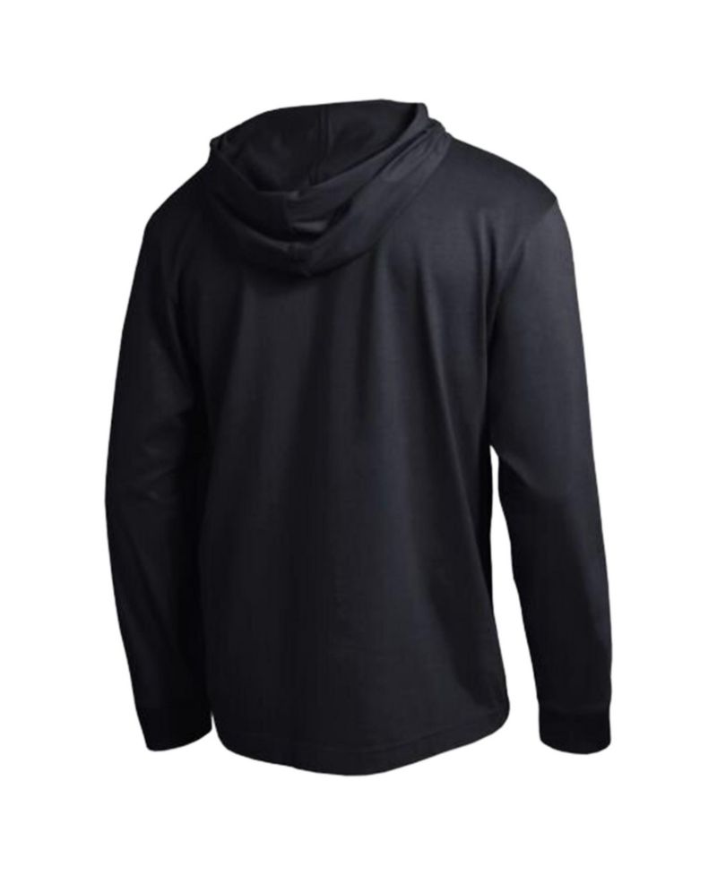 Men's Black Purdue Boilermakers Tonal All-Star Long Sleeve Hooded T-Shirt