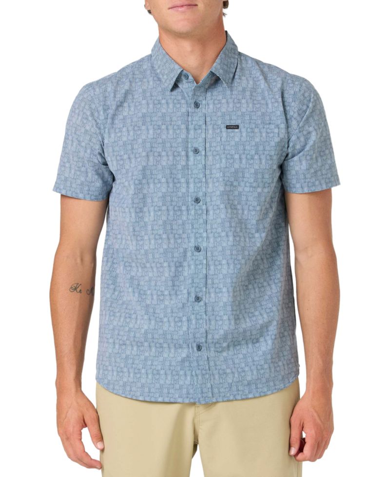 Men's Button-Up Collared Woven Shirt