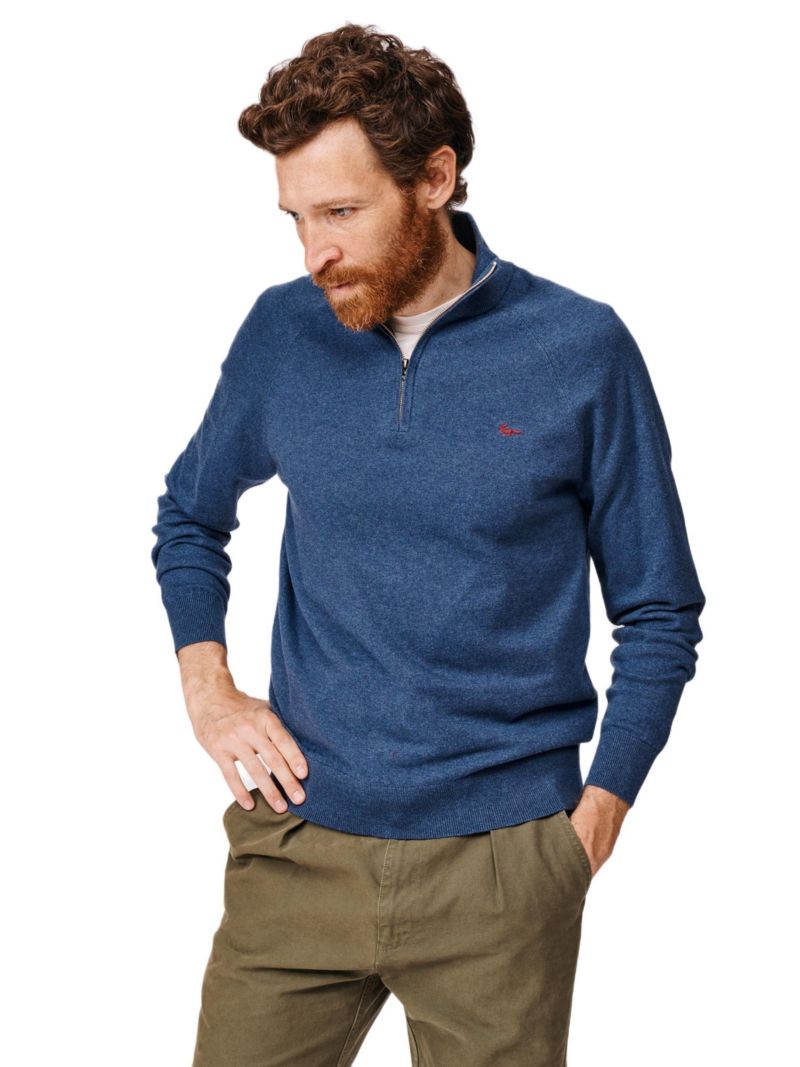 Men's Bonby Zip Neck Sweater
