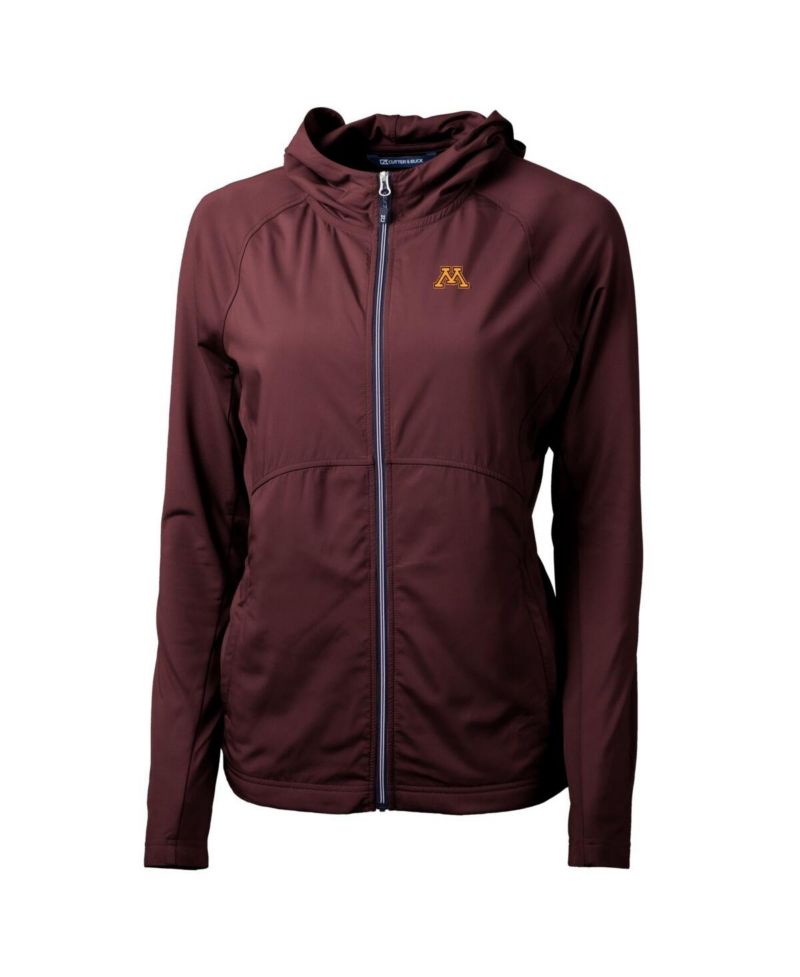 Women's Maroon Minnesota Golden Gophers Adapt Eco Knit Full-Zip Hoodie