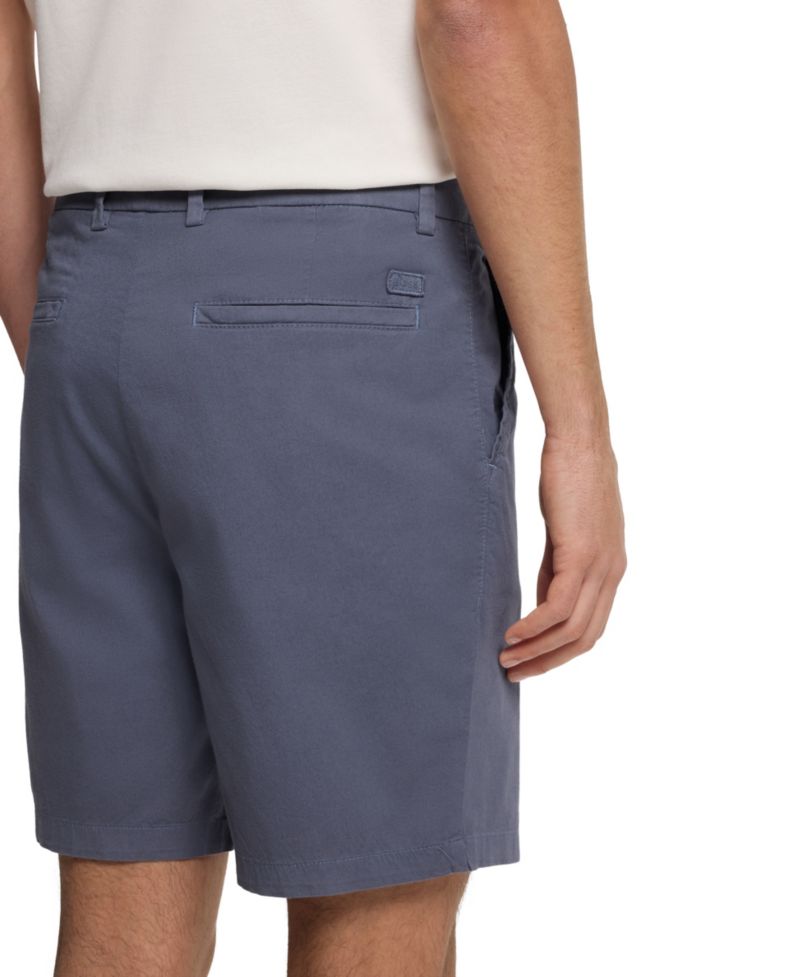 Men's Stretch-Cotton Twill Modern-Fit Shorts, 8" Inseam