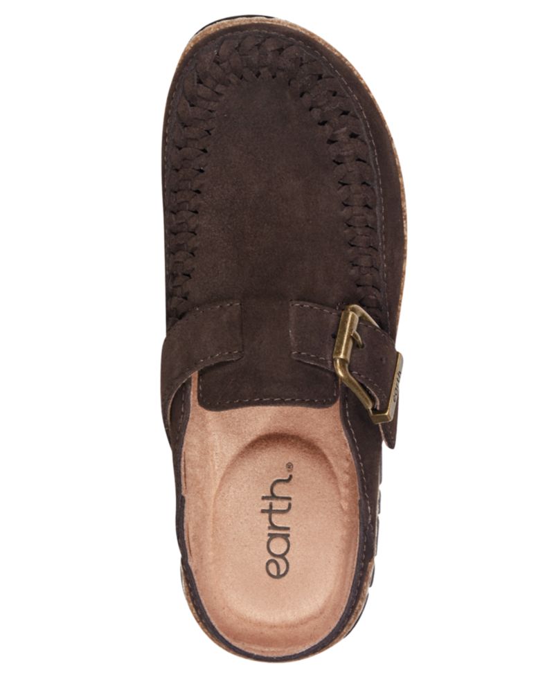 Women's Eileen Woven Suede Footbed Clogs