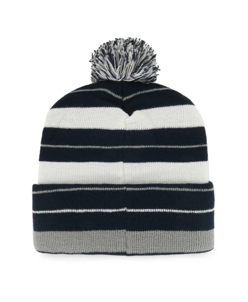 Men's Navy Dallas Cowboys Powerline Cuffed Knit Hat with Pom