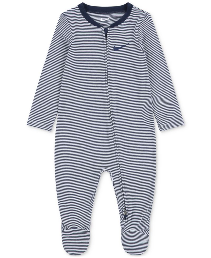 Baby Boy or Girl Viscose Striped Footed Coverall