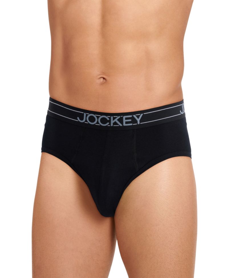 Men's 5-pk. Lightweight Cotton-Blend Logo Briefs