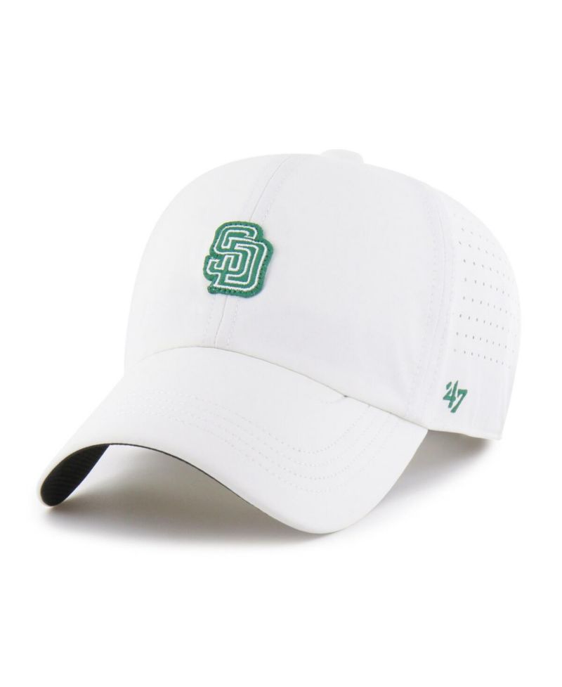 Men's White San Diego Padres Elevated Greens Clean Up Adjustable Hat