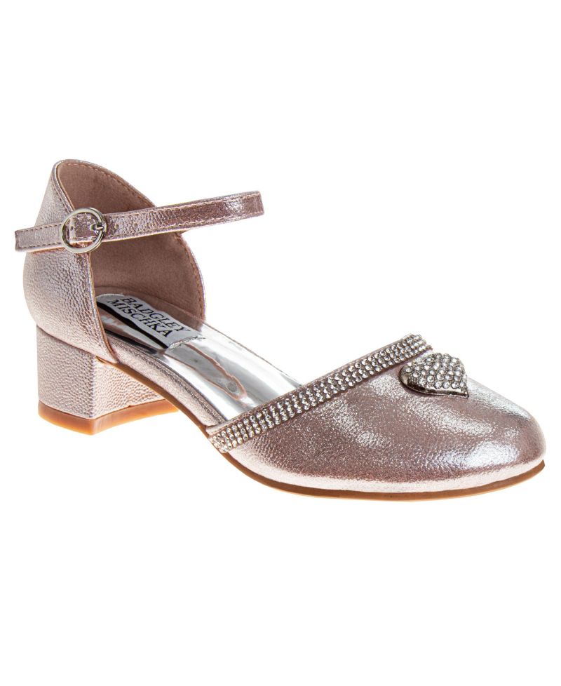 Little Girls Low Heeled Dress Shoes. (Little Kids/Big Kids)