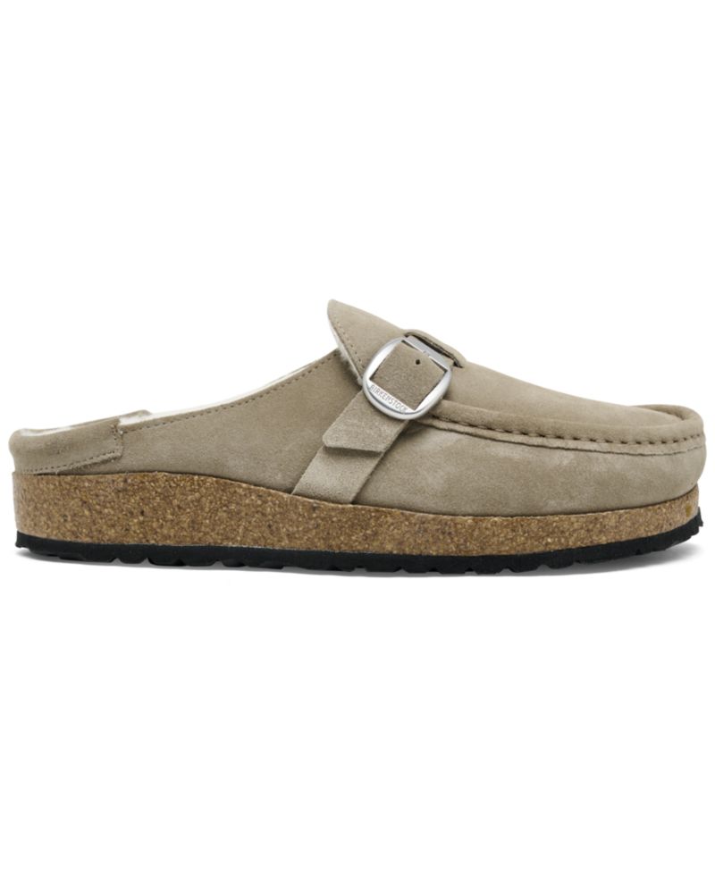 Women's Buckley Shearling Suede Leather Clogs from Finish Line