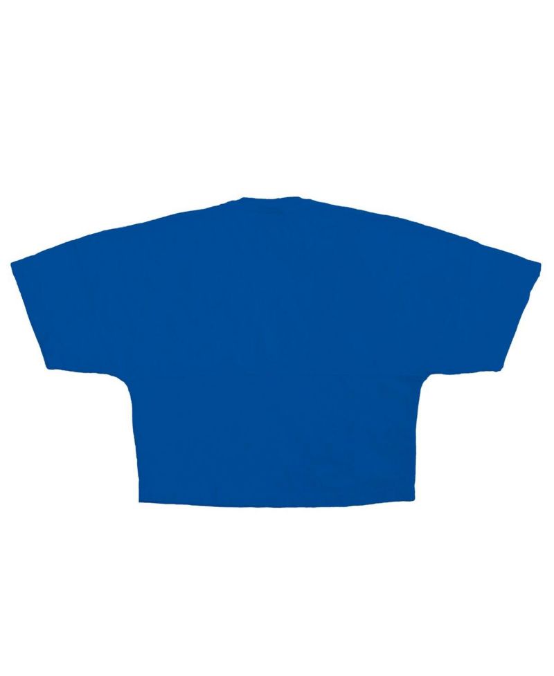 Women's Royal Los Angeles Dodgers Skyline Crop T-Shirt