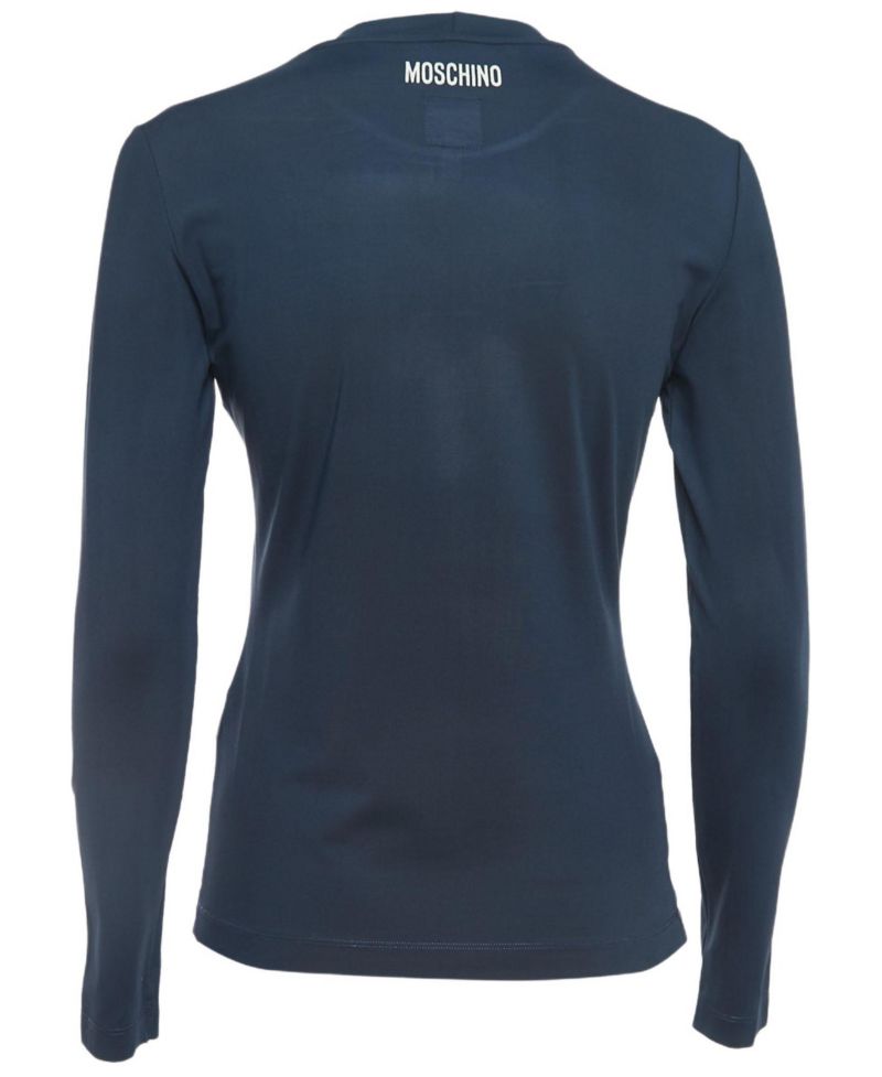 Women's Black Silk Ruffled Long Sleeve Blouse