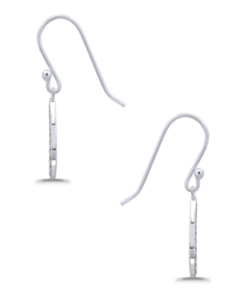 Oxidized Beaded Tear Drop Earrings