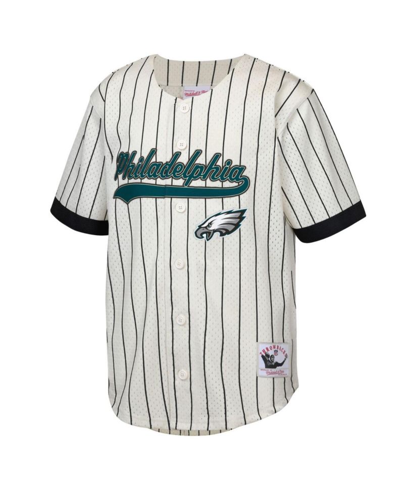 Big Boys and Girls Brian Dawkins Cream Philadelphia Eagles Retired Player Name & Number Baseball Jersey