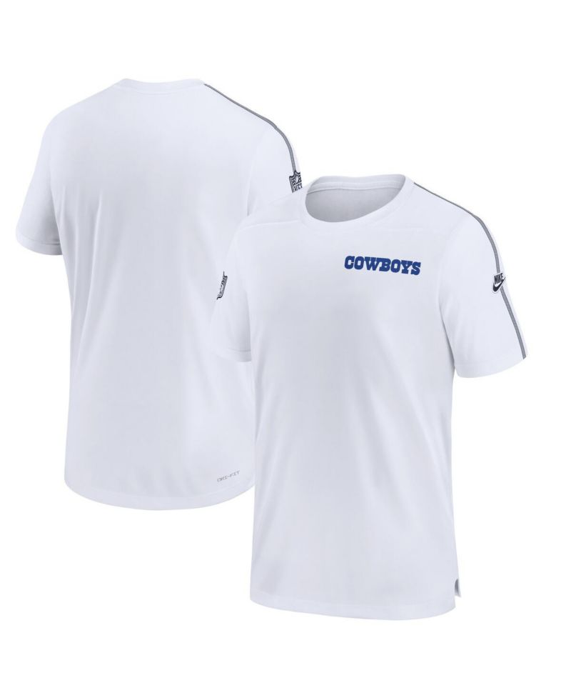 Men's White Dallas Cowboys 2024 Sideline Coach UV Performance T-Shirt