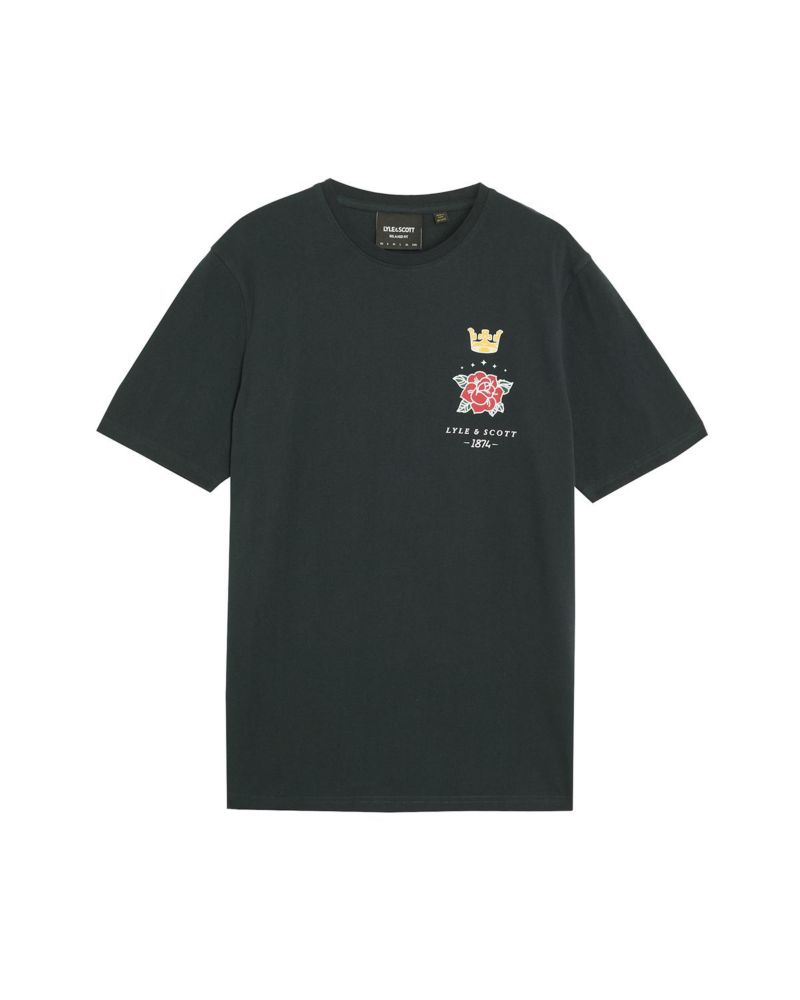 Men's Rose And Crown Graphic T-shirt